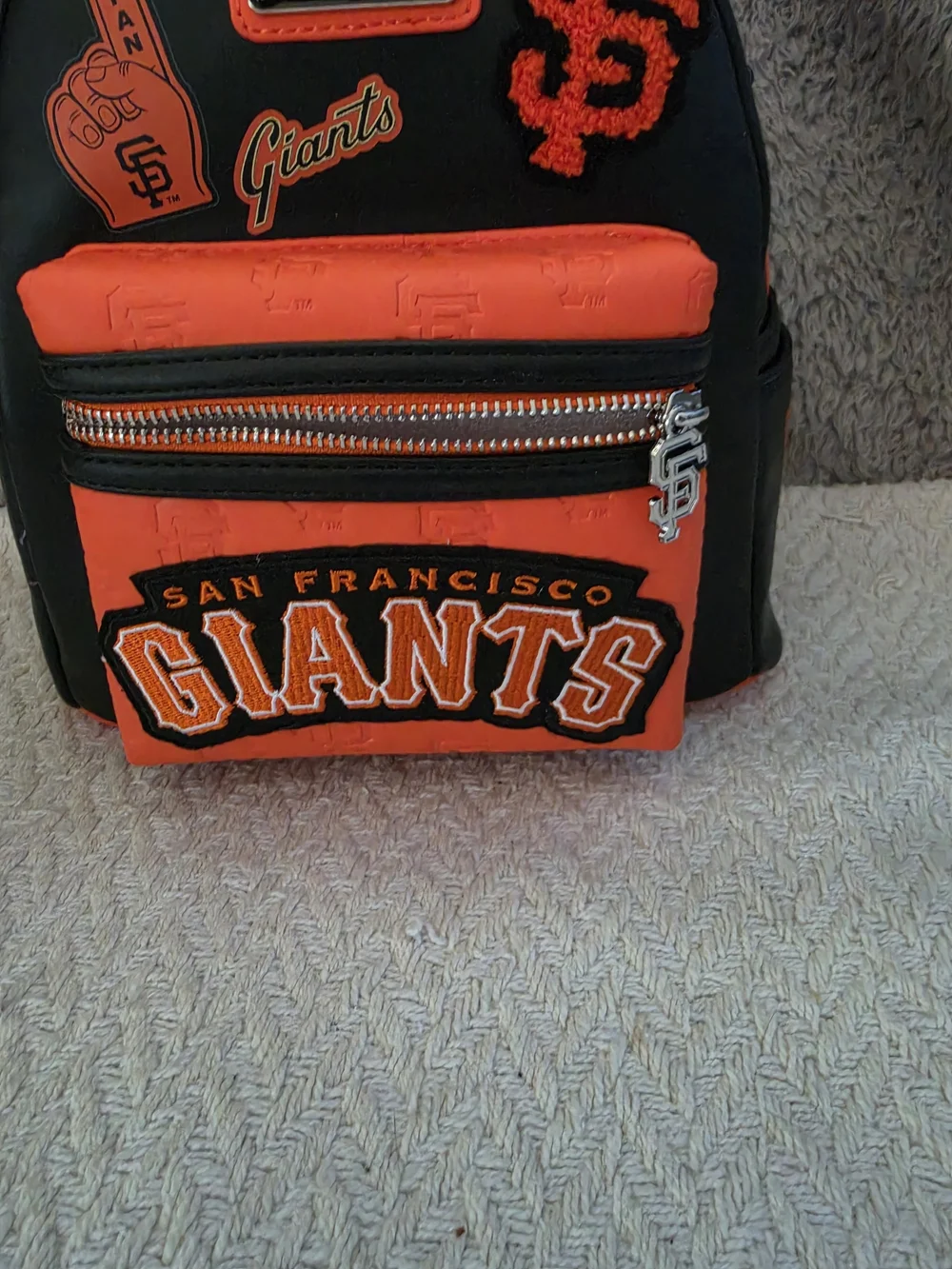 Loungefly San Francisco Giants Orange & Black Mini Backpack